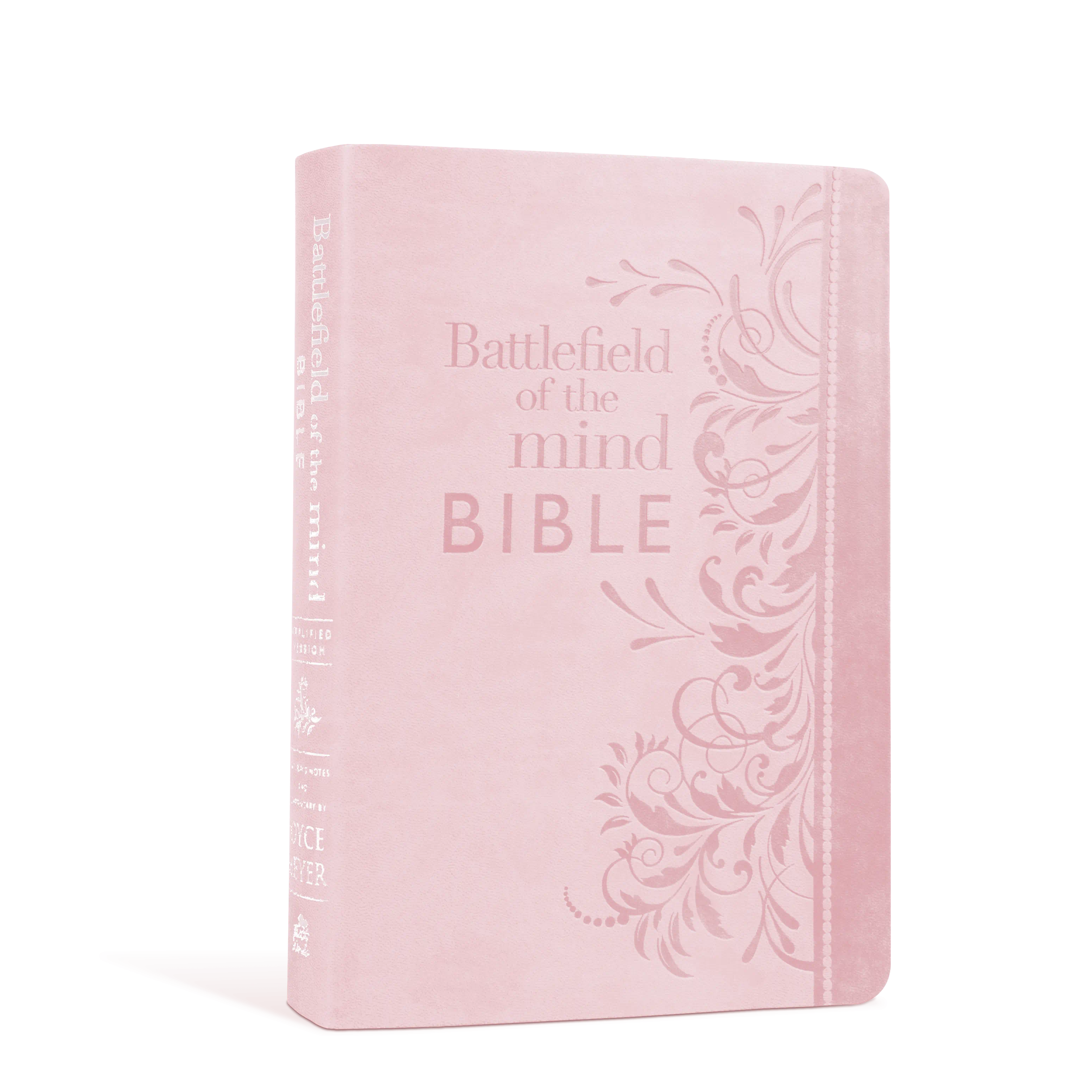 Battlefield of the Mind Bible (AMP) - Pink