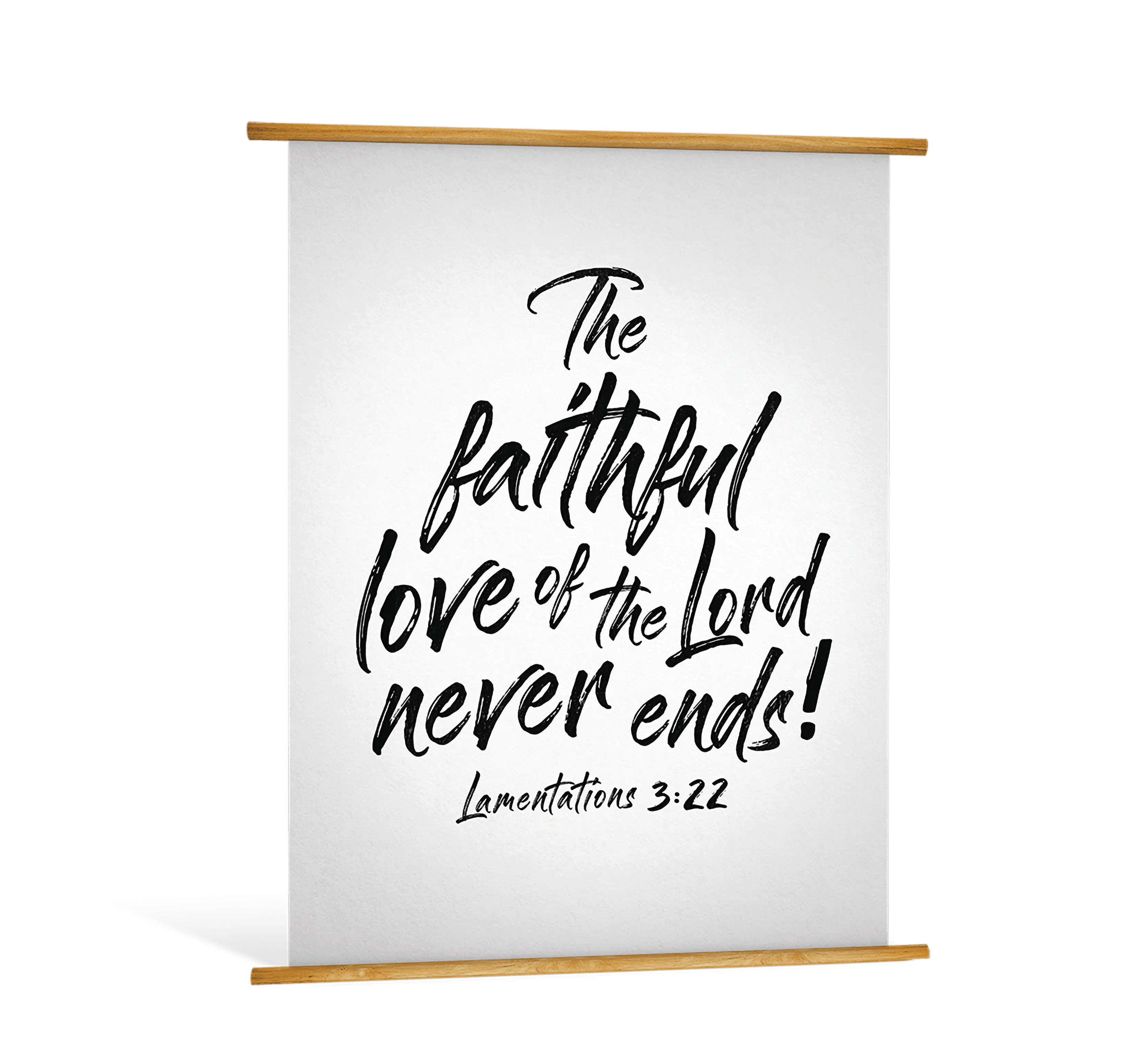 Love Never Ends Wall Hanging