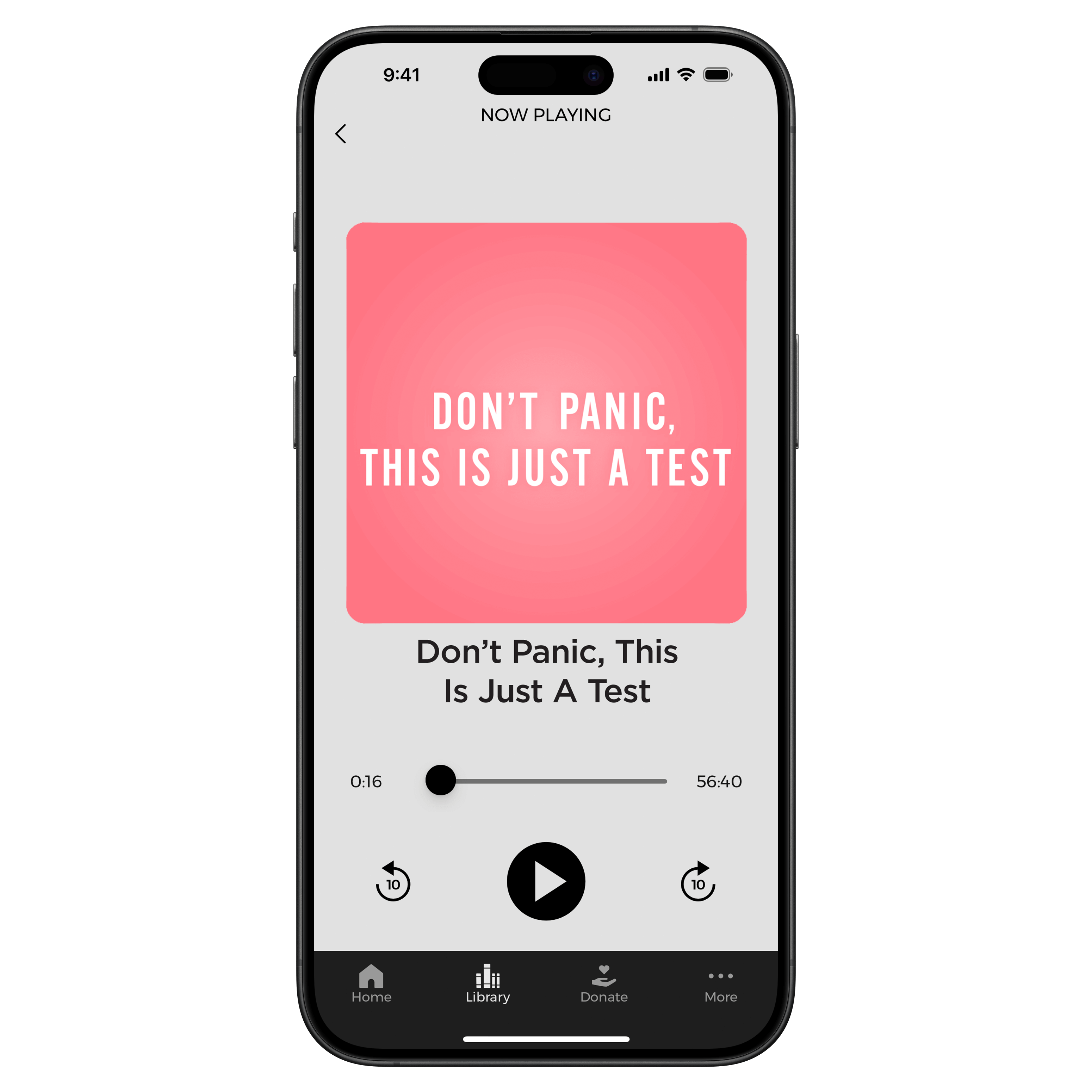 Don't Panic, This Is Just a Test - Digital Audio Teaching