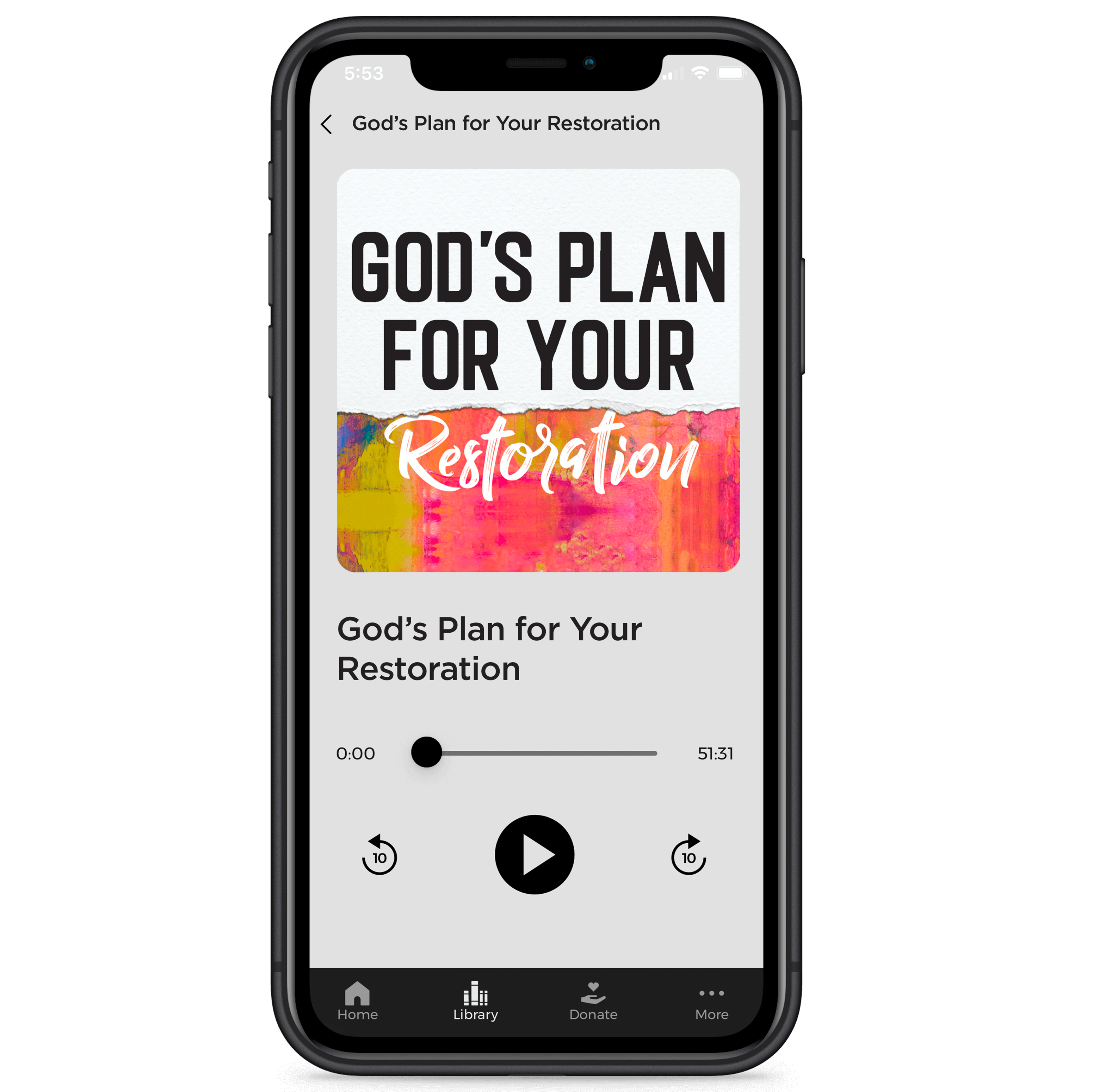 God’s Plan for Your Restoration - Digital Audio Teaching